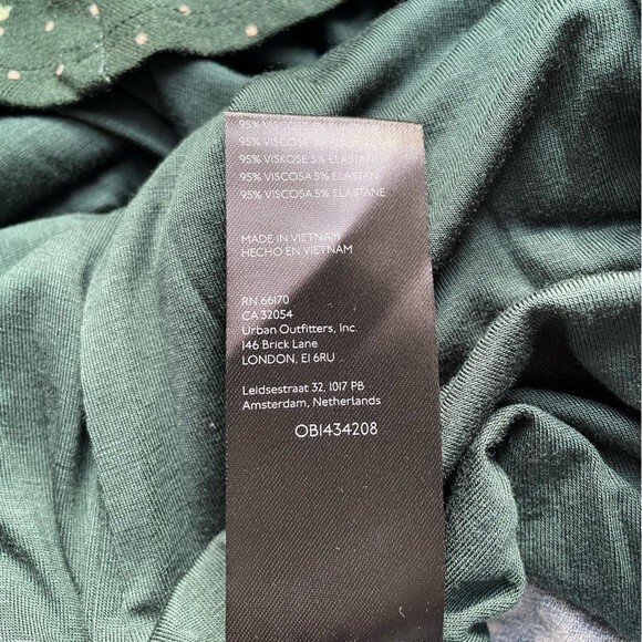 NWT Free People Celia Floral Square Neck Mini Dress Green Women’s Size Small New - Picture 13 of 15